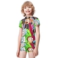 thumbnail image 4 of Rick And Morty Boys 2-Piece Swimsuit Set, Short Sleeve Rash Guard & Swim Trunks, 4 of 7