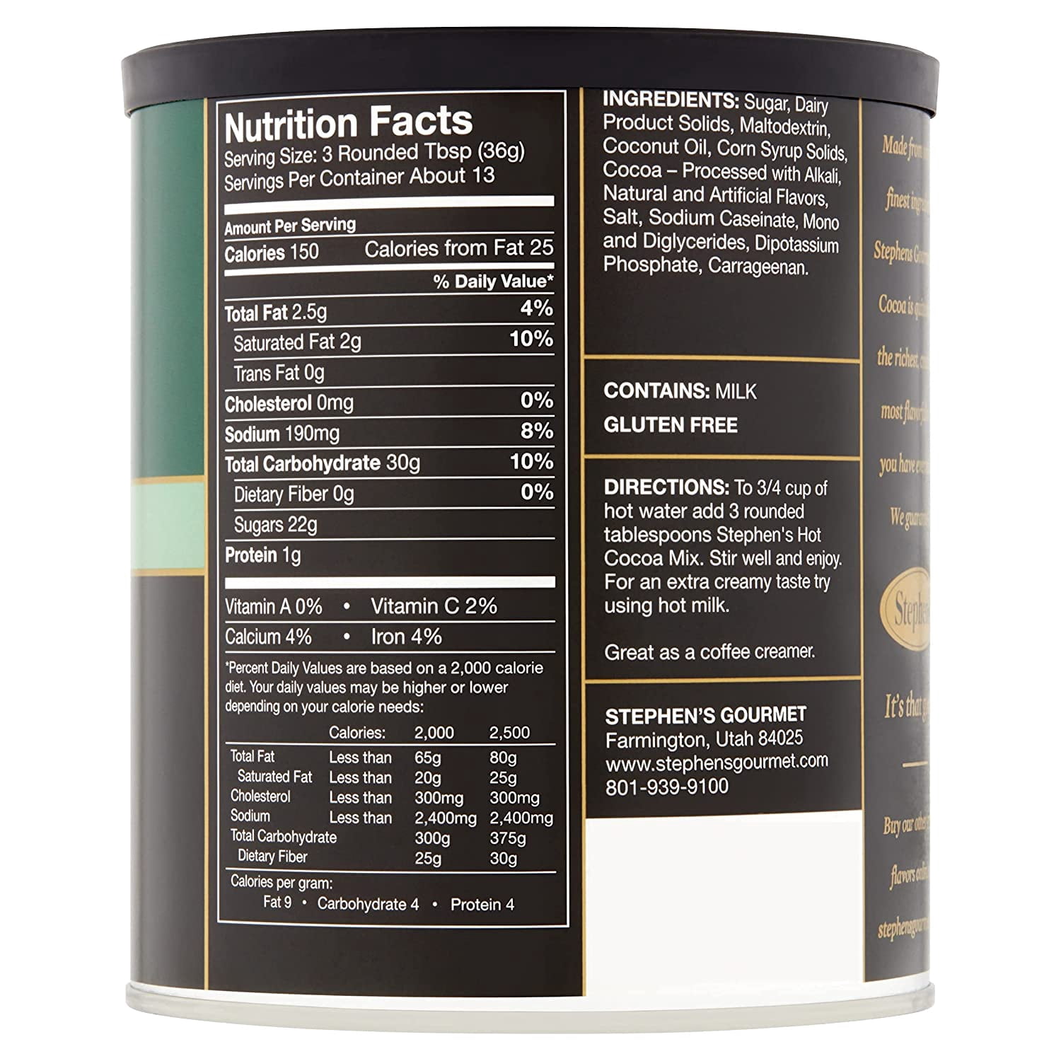 Stephen's Gourmet Mint Truffle Hot Cocoa, 1 lb