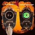 thumbnail image 2 of Halloween Door Decoration, Talking Eyeball Doorbell for Halloween Door Decor with Light-up Eyeball, Halloween Party & Haunted House Scary Prop Decoration for Indoor Outdoor (Black), 2 of 8