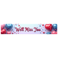 thumbnail image 2 of LUUFILx Farewell Balloon Banner Backdrop with Colorful Heart Decorations for Goodbye Party Retirement Going Away Event We Will Miss You Party Supplies, 2 of 8