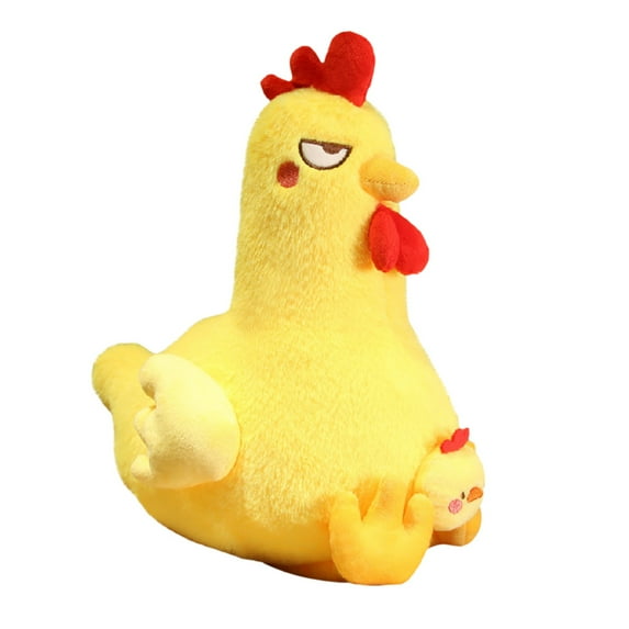 EUBUY Cute Cartoon Chicken Doll Plush Toys Chicken Stuffed Animal Soft Plush Toy for Children Boys Girls Yellow 17.71"