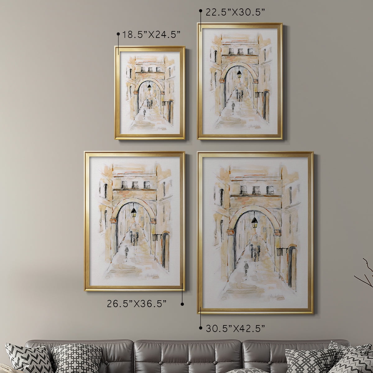 Venice Market Day I Classic Wall Art, Premium Framed Print, Vintage Market Scene - Ready to Hang