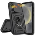 thumbnail image 6 of Elegant Choise Case with Screen Protector with Ring Stand and Slide Camera Lens for Samsung Galaxy S24 Ultra/S24 Plus/S24, Black, 6 of 16