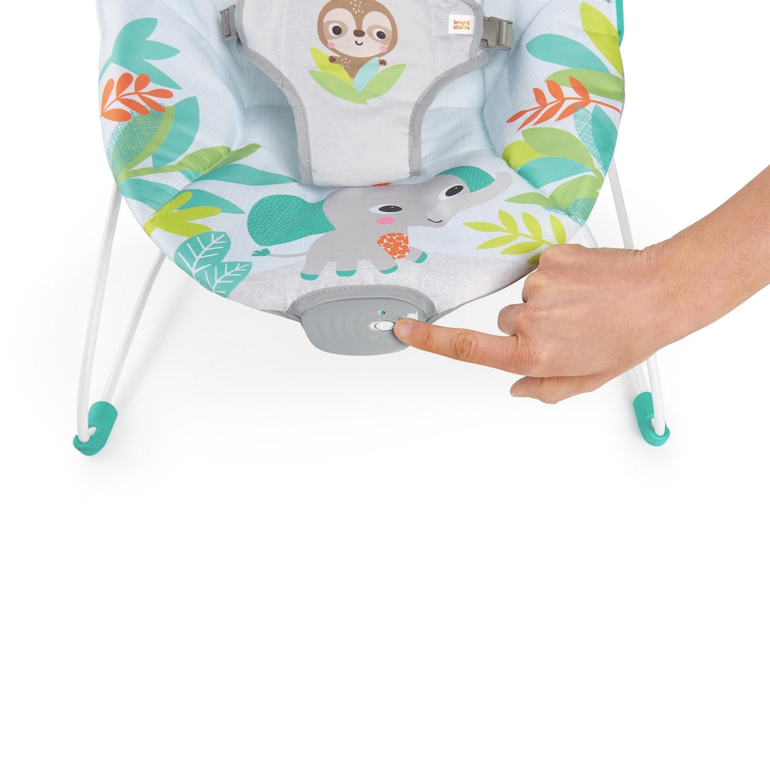 Bright Starts Rainforest Vibes Vibrating Bouncer, 0 - 6 months