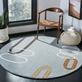 thumbnail image 2 of SAFAVIEH Soho Christy Abstract Wool Area Rug, Blue/Multi, 5' x 8', 2 of 8