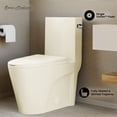 thumbnail image 2 of St. Tropez One-Piece 14" Rough-in 1.28 GPF Right-Hand Vortex Flush Elongated Toilet in Glossy Bisque, 2 of 9
