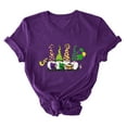thumbnail image 4 of Aloohaidyvio Womens Mardi Gras Baseball Jersey,Womens Mardi Gras Shirts Crewneck Printed Short Sleeve Loose T-shirt,Clearance Sale Clothing, 4 of 4