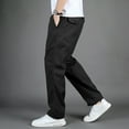 thumbnail image 5 of Vedolay Mens Lounge Pants Overalls Buttons Multi Pocket Casual Pants Hiking Pants Black,4XL, 5 of 5
