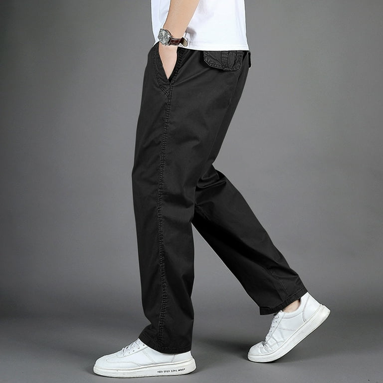 Black Dress Pants for Men, Cotton Men'S Dress Pants, Elastic