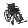 Mckesson Wheelchair, Lightweight, Swing-Away Footrest, 20-inch, 1 Ct