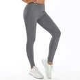 thumbnail image 2 of CAIVO Women Flare Leggings For Yoga Pants High Waisted Bootcut Casual Stretch Solid Color Athletic Gym Pilates Running Fitness Trousers , Grey, 2 of 5
