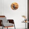 thumbnail image 3 of Personalized Wall Clock Non-Ticking Silent Clocks Battery Operated Round Clocks Decorative for Bathroom,Office-Cute Fox Sleeping In Flower Meadow With Warm Colors(10inch), 3 of 4