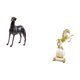 thumbnail image 5 of Figura De Resina De Caballo, Estatua Moderna De Colección, Adorno De Mesa, Escultura, Centro De Mesa, Figura De Escritorio Para Sala De Estar, Dormitorio, Hotel, Chimenea Navideña., 5 of 8