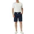 thumbnail image 2 of INSPIRE CHIC Men's Shorts Drawstring Waist Fish Pattern Beach Summer Board Shorts 30 Navy Blue, 2 of 7