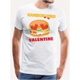 thumbnail image 1 of pieza, "Las hamburguesas son mi San Valentín", estampado divertido para amantes de la comida, camiseta de algodón informal y cómoda de verano, camisetas de ocio., 1 of 6