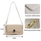 thumbnail image 2 of Bolso pequeño popular de PU, bolso de mensajero de moda con explosiones, bolso pequeño de un solo hombro con cadena para mujer, color caqui, 2 of 5