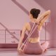 thumbnail image 5 of Cuerda de tensión de banda elástica de yoga con forma de 8 palabras con mango de espuma suave (rosa y blanco), 5 of 5