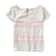 thumbnail image 1 of Camiseta con adornos de encaje y cremallera Aeropostale para mujer beige talla mediana, 1 of 2