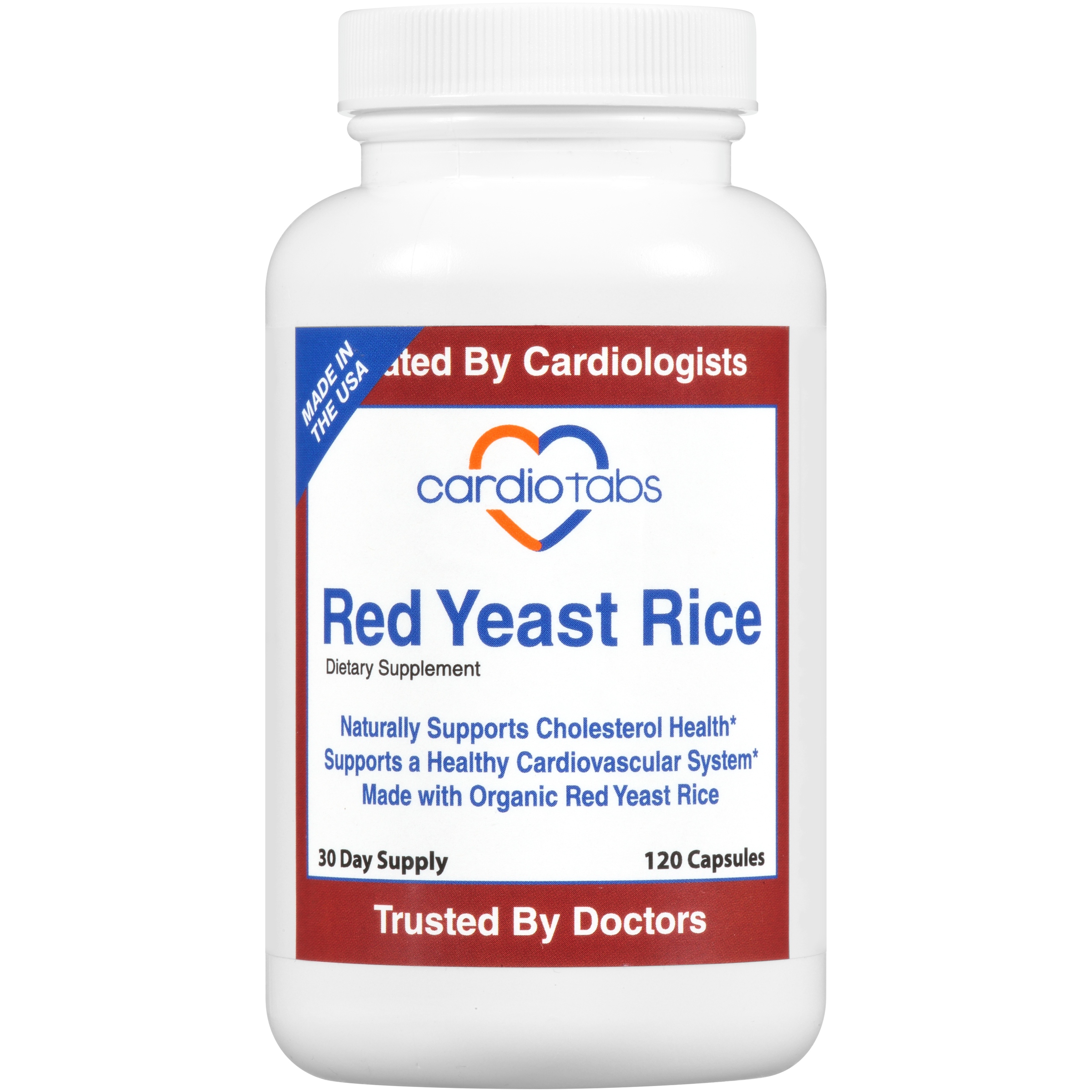 CardioTabs® Red Yeast Rice Dietary Supplement Capsules 120 ct Bottle