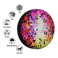 thumbnail image 4 of Goofa Colorful Tie Dye Stained Glass 3 Pattern Universal Tire Cover for Jeep, SUV, Truck, and Trailer – Waterproof, UV-Resistant,Easy to Install, Fits 14"-17" Tires-17 inch, 4 of 6