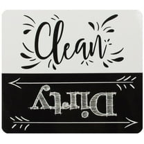 Dishwasher Magnet Clean Dirty Sign Magnetic for Dish Washer Dryer 4" x 3.5"