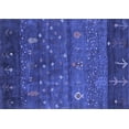 thumbnail image 1 of Ahgly Company Machine Washable Indoor Rectangle Abstract Blue Contemporary Area Rugs, 5' x 7', 1 of 4