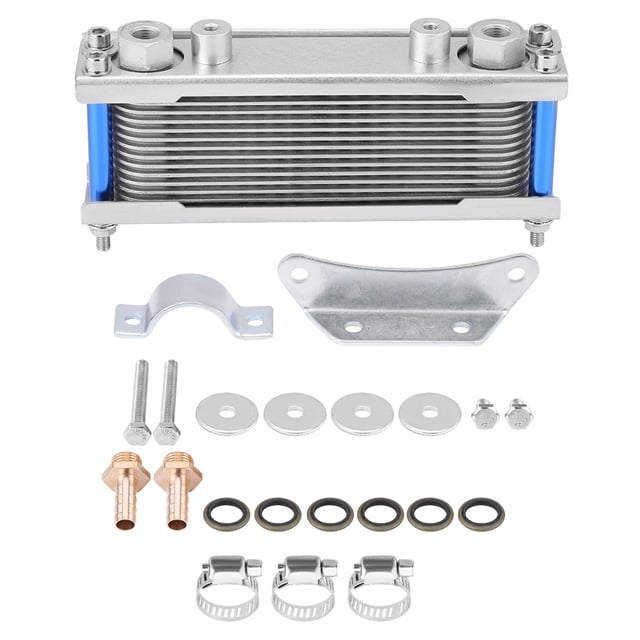 Aluminum Universal Motorcycle Oil Cooler Radiator Upgrade Increase Power for Most Bikes Dirt Pit 50-200cc
