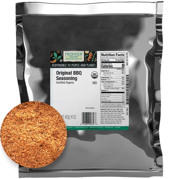 Frontier Co-op Certified Organic Original BBQ Seasoning, 16 oz