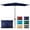 Navy, variant on Sun-Ray 6.6x10 FT Rectangular Patio Umbrella with Push-Button Tilt and Hand Crank Canopy Lift, Table Umbrella with Solution Dyed Navy Fabric for Porch, Deck, Garden, and Swimming Pool, Navy