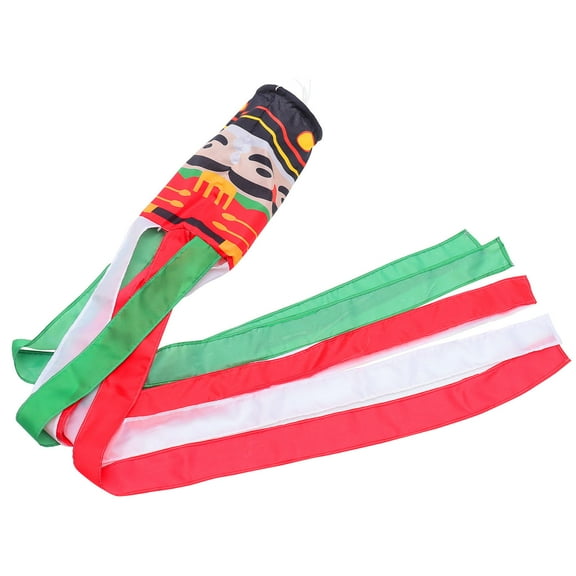 DEEPCRAFF Christmas Windsock Nutcracker Soldier 1Pack for Outdoor Garden and Yard Decor