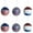 Red/White/Blue, variant on HengDidi 6-Pack Red/White/Blue Sequin Ball Ornaments - 6cm Patriotic Hanging Decor for July 4th, Trees & Indoor/Outdoor Displays (Lightweight Foam & DIY-Friendly)