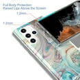 thumbnail image 6 of Allytech for Samsung Galaxy S22 Ultra 6.8" 2022 Case, TPU Painted Marble Stylish Durable Shockproof Protective Case for Samsung Galaxy S22 Ultra 5G Ladies Women Girls, Marble White, 6 of 7
