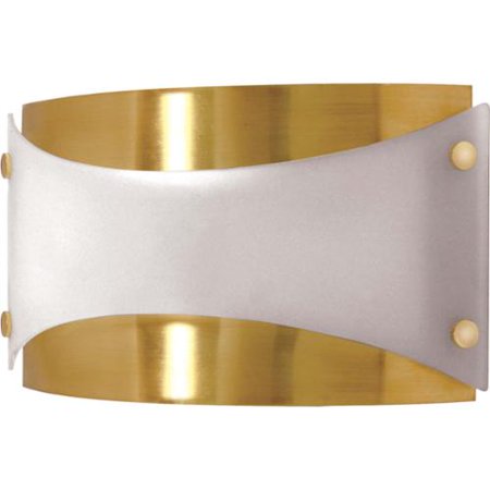 Nuvo 60/939 Contemporary Bath Lighting 12in Brushed Brass Frosted 1-light