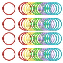 Uxcell 50pcs Binder Rings 1 Inch Loose Leaf Binder Ring Metal Book Rings Colorful Loose Leaf Rings