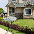 thumbnail image 6 of MUMTOP Outdoor Hummingbird Glass Bird Bath with Metal Stand, 6 of 7