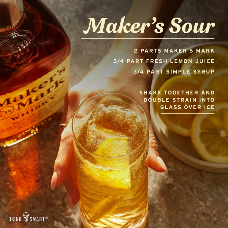 Maker's Mark, Straight Bourbon Whisky, 750 ml, 45% ABV - Walmart.com