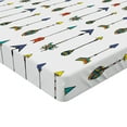 thumbnail image 2 of Ambesonne Arrow Fitted Sheet, Colorful Theme, Queen Size, Multicolor, 2 of 3