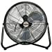 thumbnail image 3 of Hurricane Orbital Wall/Floor Fan - 20 Inch, Pro Series, High Velocity, Heavy Duty Metal For Industrial, Commercial, Residential, & Greenhouse Use - ETL Listed, Black, 3 of 10