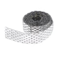thumbnail image 2 of Cinta adhesiva de 1 m con apliques de costura de diamantes de imitación de cristal Blanco 2cm, 2 of 9