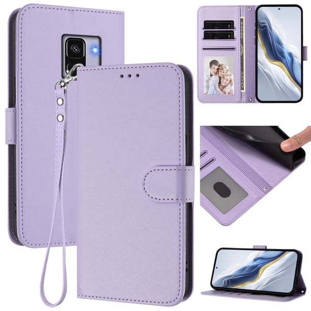 Funda Cartera GANGXUN para Samsung Galaxy A8 2018 – Cierre Magnético, Protección RFID, Correa Desmontable, Compatible con Carga Inalámbrica