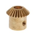 thumbnail image 4 of ziyahi 0.5 Modulus Brass Bevel Gear 25 Tooth 3 to 5mm Diameter Hole 5mm Hole, 4 of 5