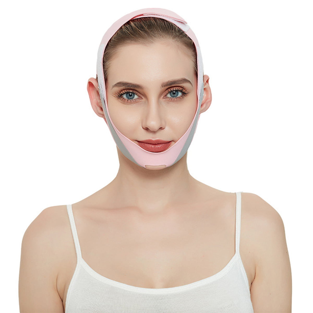 Klyque Reusable V Shaped Slimming Face Mask and Double Chin Reducer Strap,  Skin Care, Lifting Belt, Face Lift, Face Slimmer