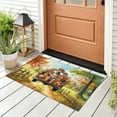 thumbnail image 3 of Hello Fall Autumn Airedale Terrier Pumpkins Pickup Truck Doormat Dale Waterside Dog Lover Indoor Outdoor Welcome Mat - 13011, 3 of 5