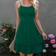 thumbnail image 2 of Vestido liso sin mangas con cuello redondo y cuello redondo de playa informal de verano para mujer Fridja  hjkh5116, 2 of 9