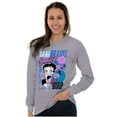 thumbnail image 4 of Kanji Betty Boop Beauty and Brains Women's Long Sleeve T Shirt Brisco Brands S, 4 of 6