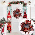 thumbnail image 3 of serony Christmas Wreath Decorative Hanging Round Garlands Simulation Snowflake Pine Xmas Tree Window Pendent Party Favors Home, 3 of 5