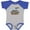 Baseball Heather and Royal, variant on Inktastic Happy Birthday Daddy Boys or Girls Baby Bodysuit