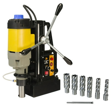 Steel Dragon Tools®  MD50 Magnetic Drill with 7pc 2in. HSS Annular Cutter (Best Magnetic Drill Press)