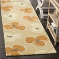 thumbnail image 3 of SAFAVIEH Soho Vienna Floral Wool Runner Rug, Gold, 2'6" x 12', 3 of 10