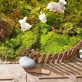 thumbnail image 3 of 1.97 x 35.43 in Wooden Mini Garden Fence – Dollhouse Succulent Border, Decorative Fairy Garden Fence for Planter Patio Yard Micro Landscape Decor, 3 of 6